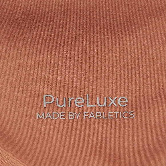 Fabletics Legging Oasis PureLuxe HW Crossover 7/8 Size Large Burnt Orange - Picture 8 of 9